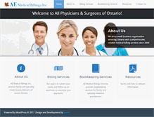 Tablet Screenshot of aemedicalbillings.com